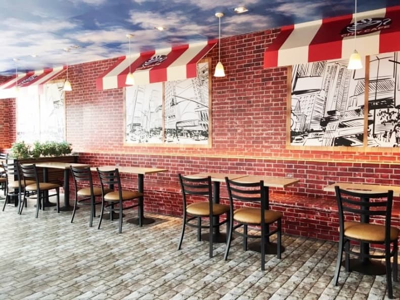 拍美照不用遠行!蒐集7大知名紐約主題門市 紐約城市X CITY CAFE主題店,2樓座位區以立體遮陽棚及街燈打造2D與3D視覺交錯感的CITY CAFE露天咖啡座。.jpg