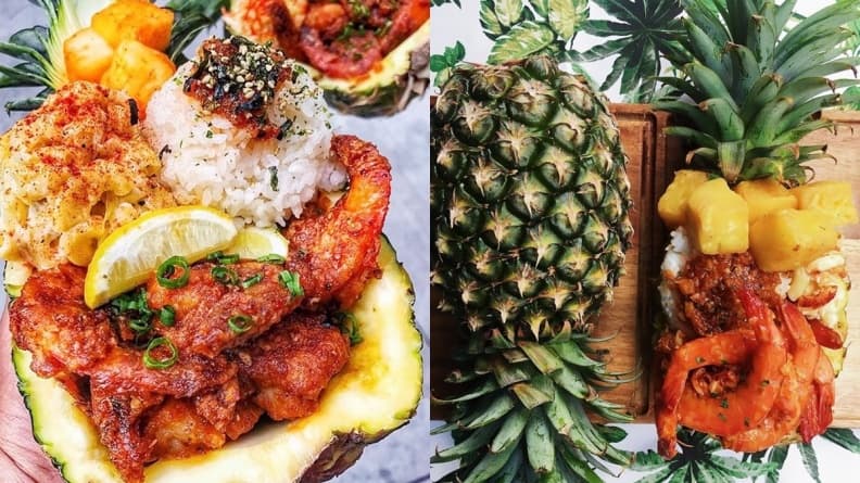 【新開店】道地夏威夷美食8折！鳳梨蝦飯料多到滿出來