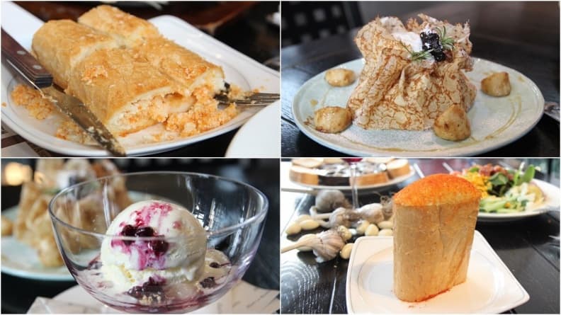 韓系甜點直擊！可麗餅、冰淇淋混搭「大蒜」超無違和，甜點女孩敢吃嗎！