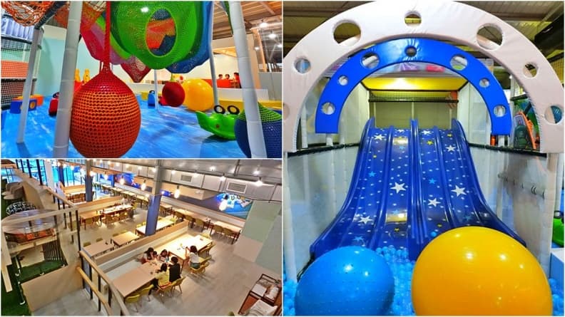 【新開店】彩虹樹洞、白色沙坑　台中「星際風」親子餐廳設施玩到瘋