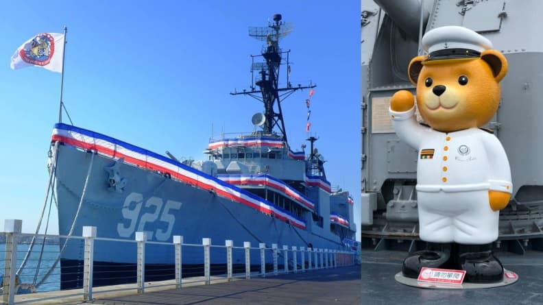 萌萌的放大版！3公尺水手服泰迪熊現身「海上泰迪熊」德陽艦特展、本週登場