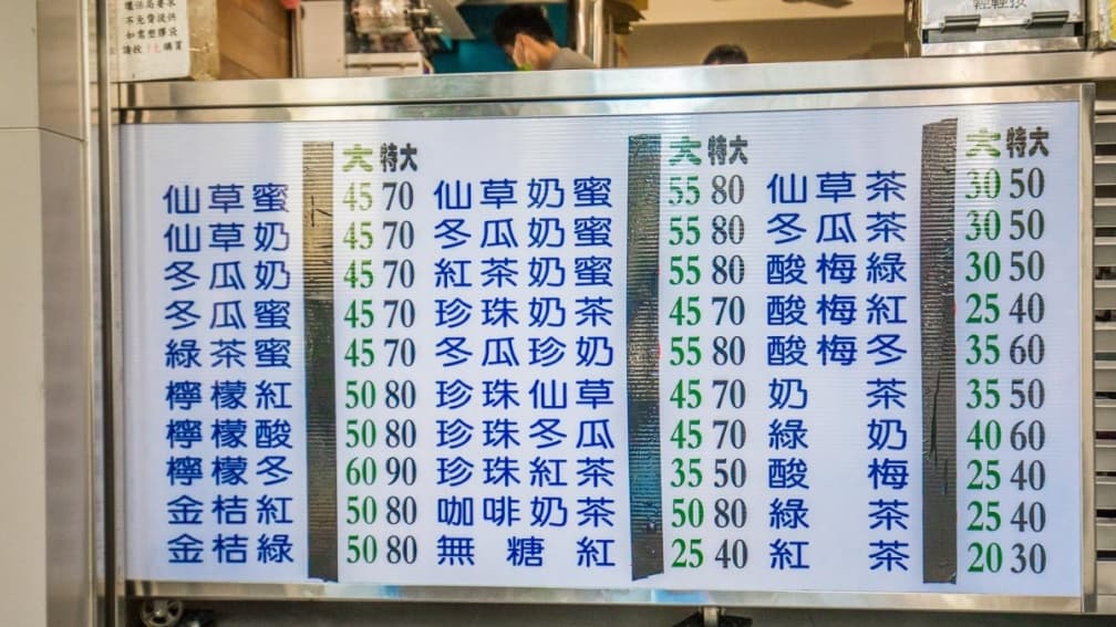 招牌項目是奶蜜系列，有分、大、特大三種尺寸。（圖片來源：大手牽小手。玩樂趣）