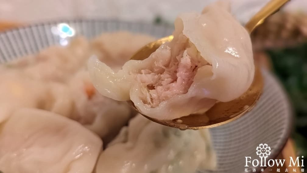 高麗菜水餃帶有清脆感，甜味也吃得到，是連公公婆婆都會稱讚的滋味。（圖片來源：花洛米一起去玩耍）