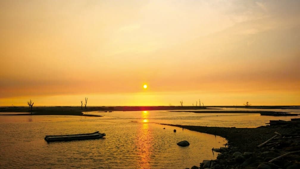 「海天一色」的浪漫景象。（圖片來源：雲嘉南濱海國家風景區管理處）