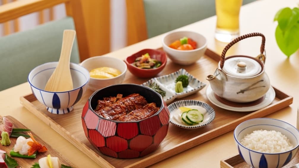 蒲燒鰻魚三吃御膳，正統日本三吃吃法。（圖片來源：莞固茶寮）