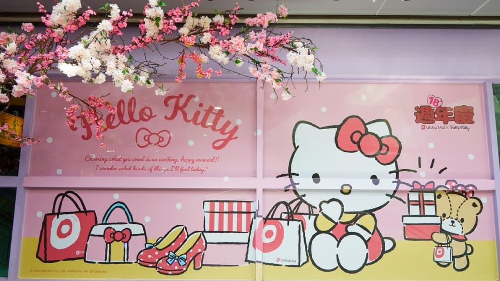滿滿Hello Kitty！打卡夢幻三麗鷗遊樂園：旋轉木馬８大設施、超萌300款周邊