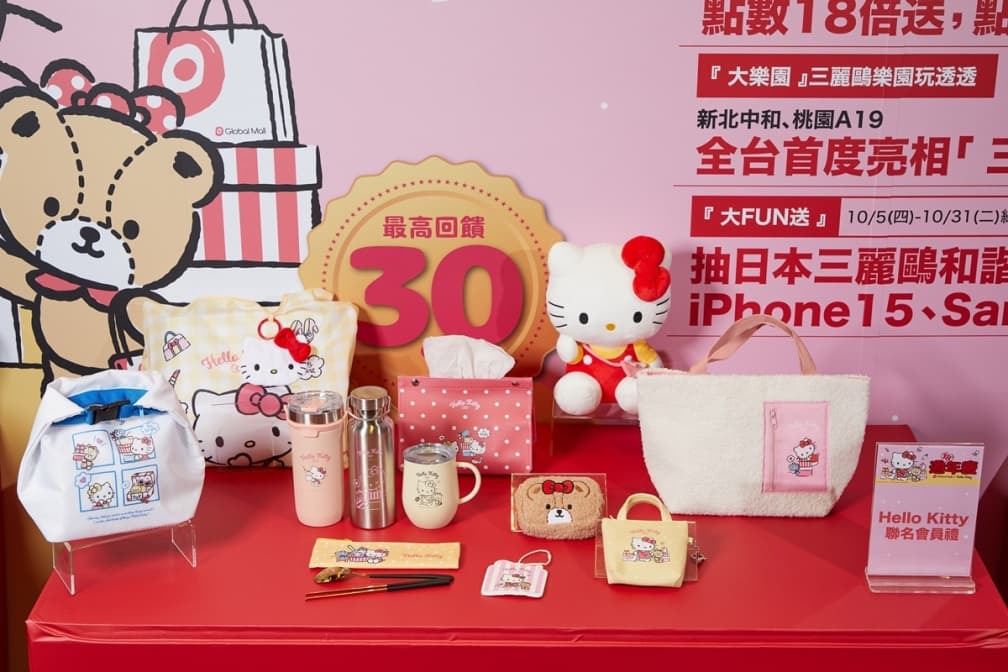 滿滿Hello Kitty！打卡夢幻三麗鷗遊樂園：旋轉木馬８大設施、超萌300款周邊