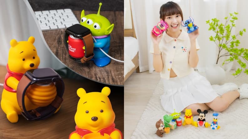 迪士尼充電座萌翻天！熊抱哥、史迪奇、米奇８角色神還原，7-11限時開搶