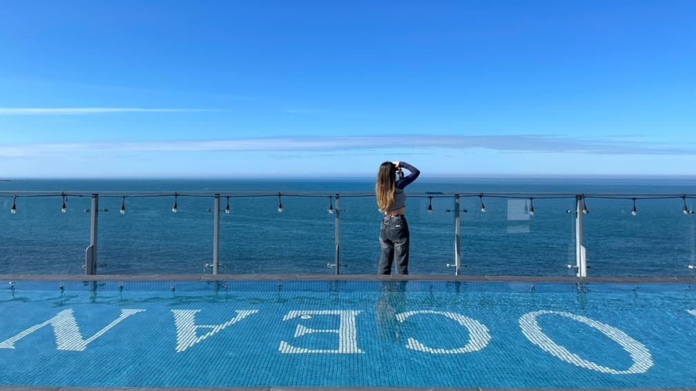 頂樓拍照看海超療癒。 （圖片來源：半島海悅會館）