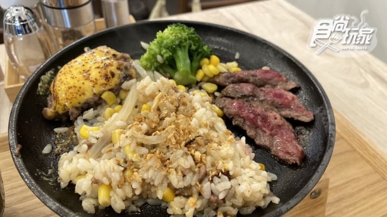 肉品每一口都吃得到滿滿幸福感。（張庭瑄 攝）