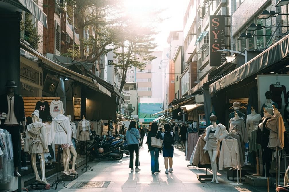 ▲新堀江商圈有很多服飾店。（圖片來源：愛玩的伊凡）