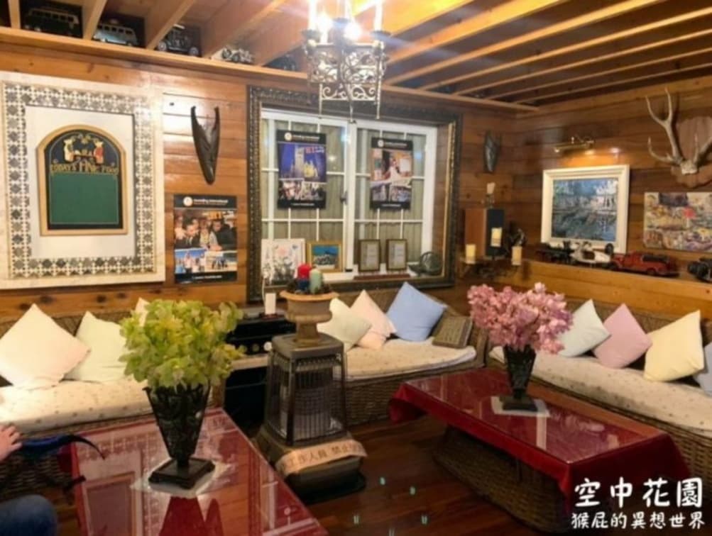 清境空中花園室內為溫馨的鄉村風格。（圖片來源：猴屁的異想世界）