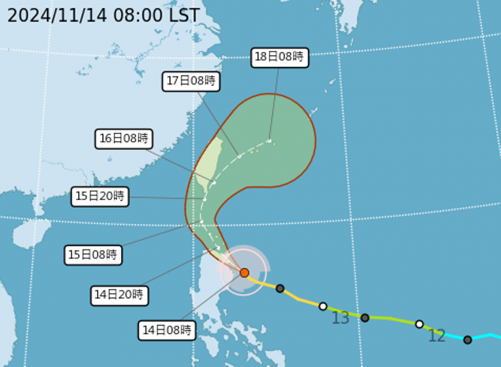 天兔颱風快速增強!專家曝「明天4地有機會颱風假」,1圖看全台風雨時程 天兔颱風快速增強!專家曝「明天4地有機會颱風假」,1圖看全台風雨時程