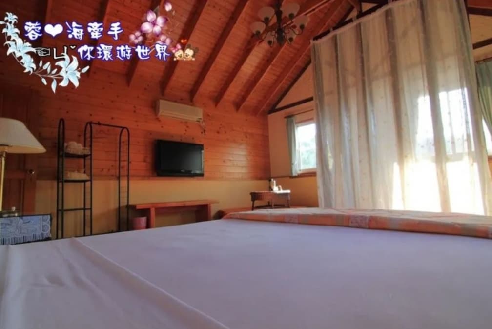 福田瓦舍房間內寬敞舒適。（圖片來源：蓉蓉牽手ㄩˇ你環遊世界）