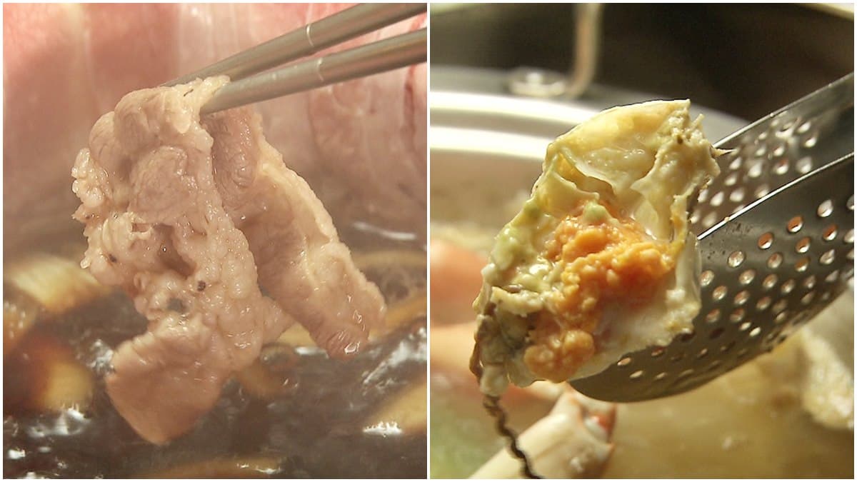 太驚人!壽喜鍋肉片鋪了滿滿一整圈 太驚人!壽喜鍋肉片鋪了滿滿一整圈