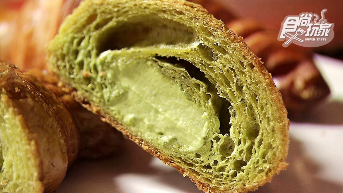 桃園最美麵包店 抹茶可頌出爐就秒殺