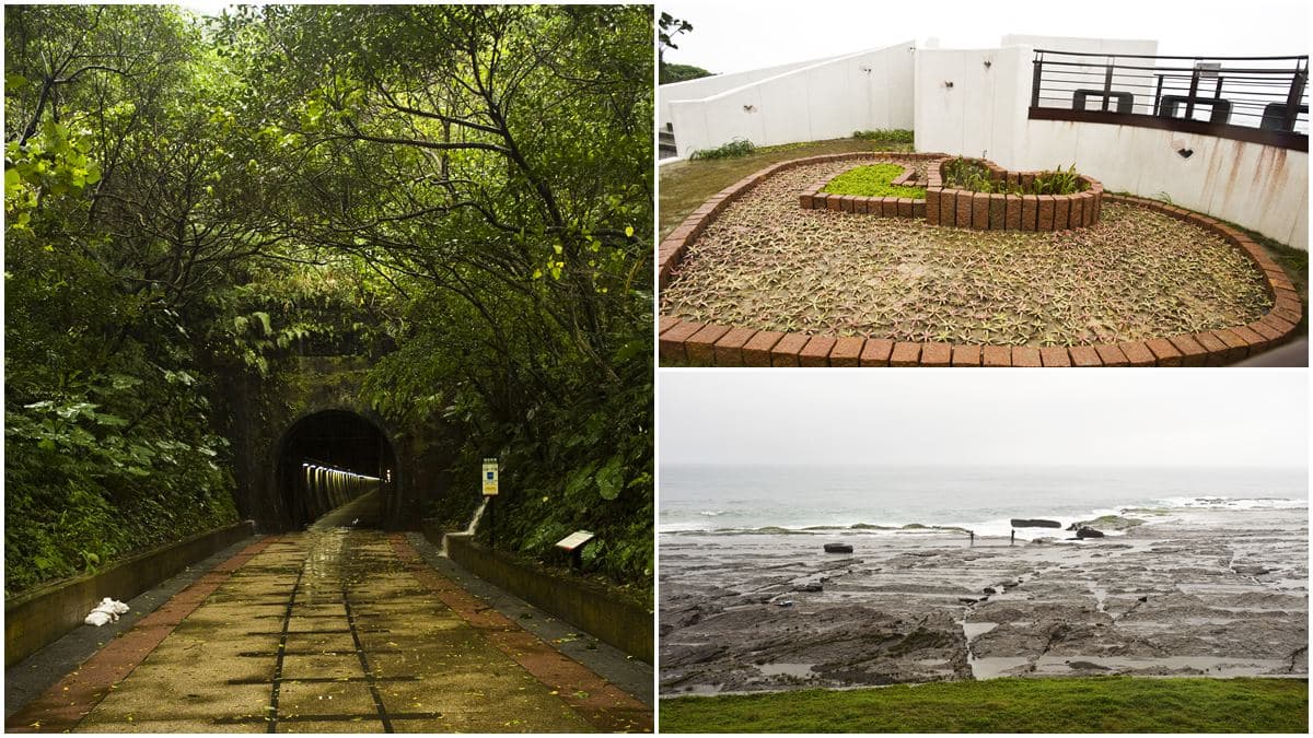 貢寮火車＋單車一日遊：浪漫雙心造景、「魔鬼洗衣板」海蝕地、「台灣的眼睛」燈塔