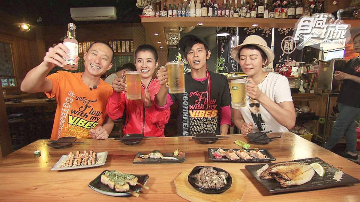 基隆CP值爆表居酒屋 看牛肉火焰秀吃超大SIZE握壽司 