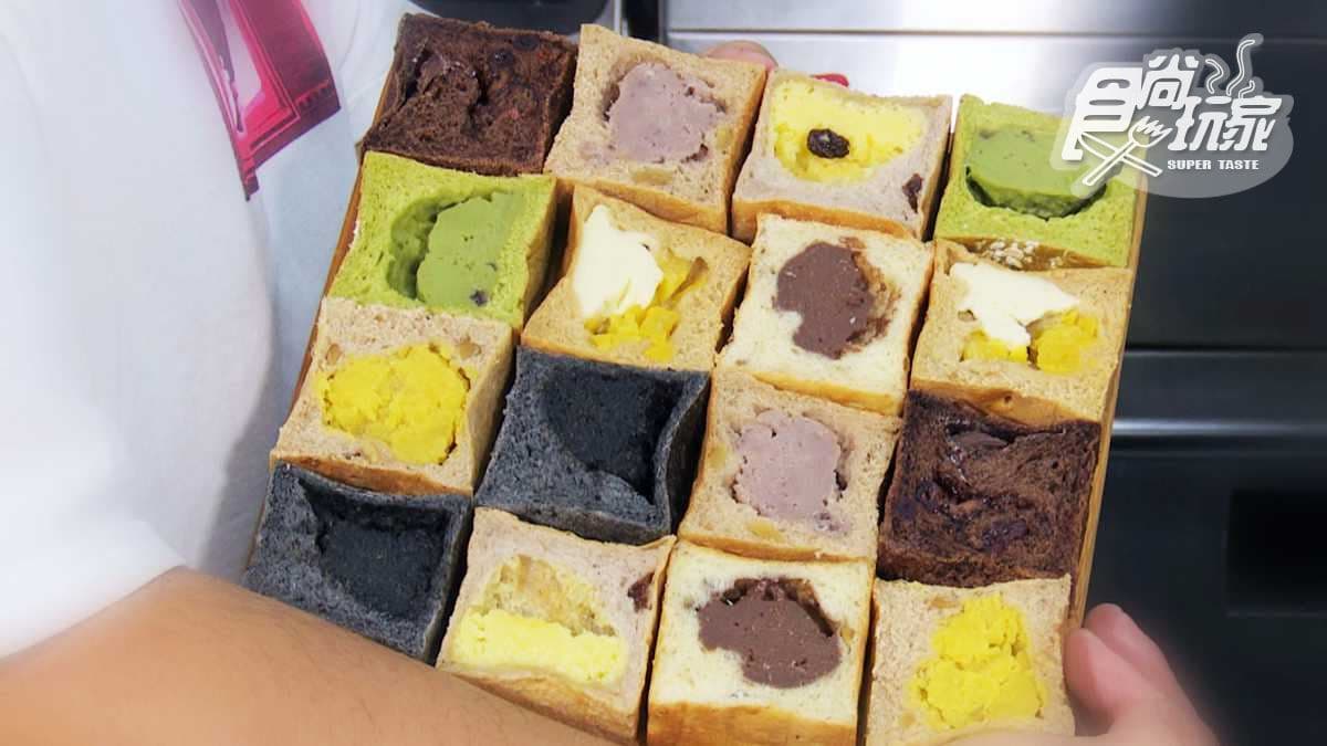 《不推怎麼行》迷你彩色方塊吐司、方塊泡芙 最新嘉義人氣伴手禮就是它