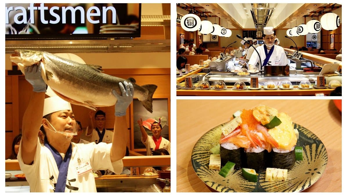 【新開店】舉手太慢沒得吃！日本「叫賣秀」迴轉壽司登台→ 牛肉海膽、海寶捲壽司好有戲