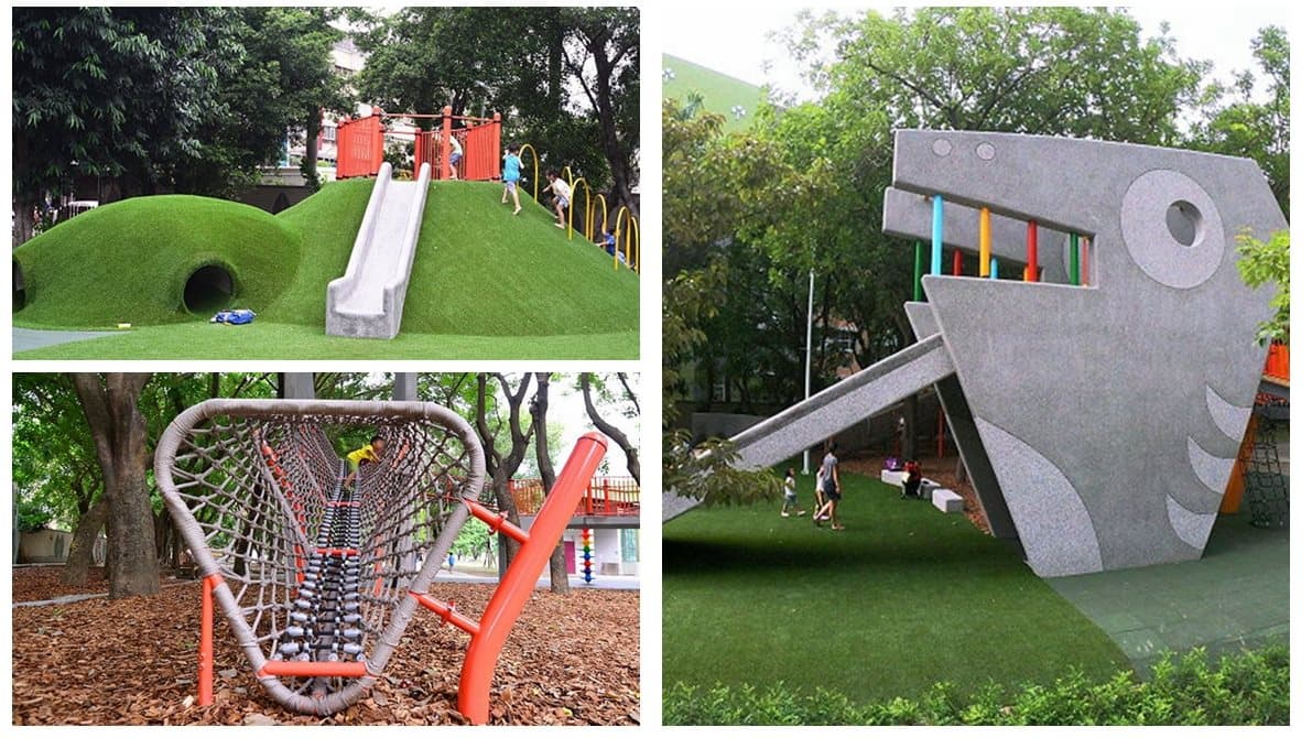 有怪獸在板橋!最新特色公園 「巨獸」溜滑梯、洞穴躲貓貓、超大沙坑好好玩 有怪獸在板橋!最新特色公園 「巨獸」溜滑梯、洞穴躲貓貓、超大沙坑好好玩