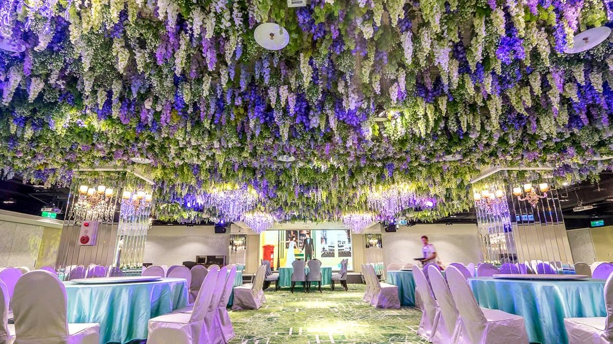 【新開店】想婚了！網紅系婚宴餐廳「紫藤花森林、粉玫瑰天空」美翻天