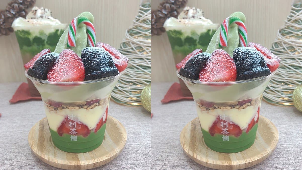 甜點控最愛大集合：抹茶+草莓+巧克力！「辻利茶舗」11月新口味必喝這一杯