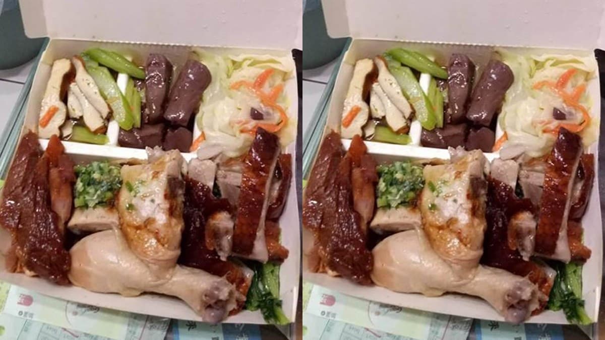 這便當連飯都塞不下！「雞腿＋燒鴨＋叉燒」配4菜100元超狂