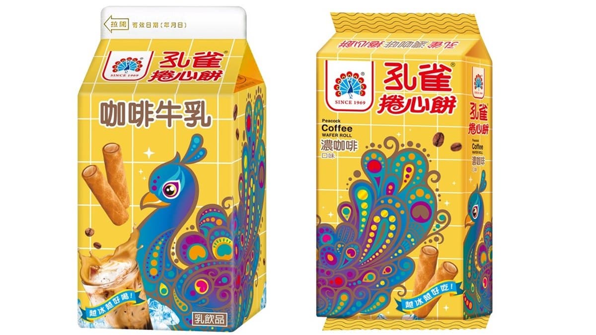 孔雀捲心餅變「咖啡牛乳」，「餅乾＋飲料」一起買更便宜