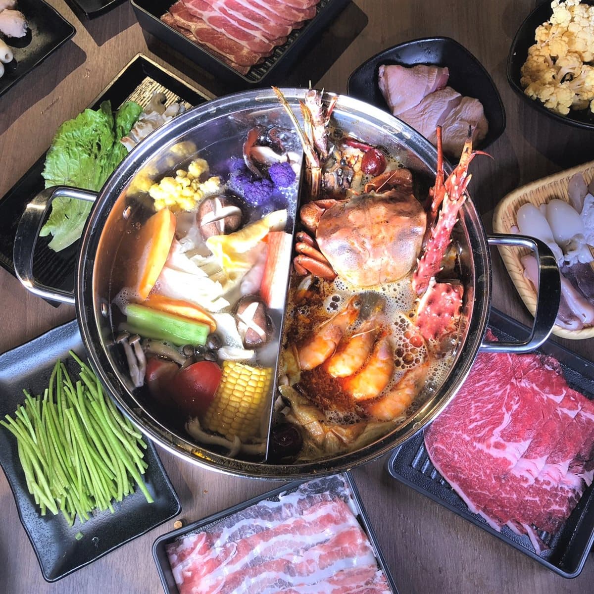 【新開店】台北最大超市火鍋！海霸王「前鎮水產」300種新鮮食材，60元副食吧吃到飽