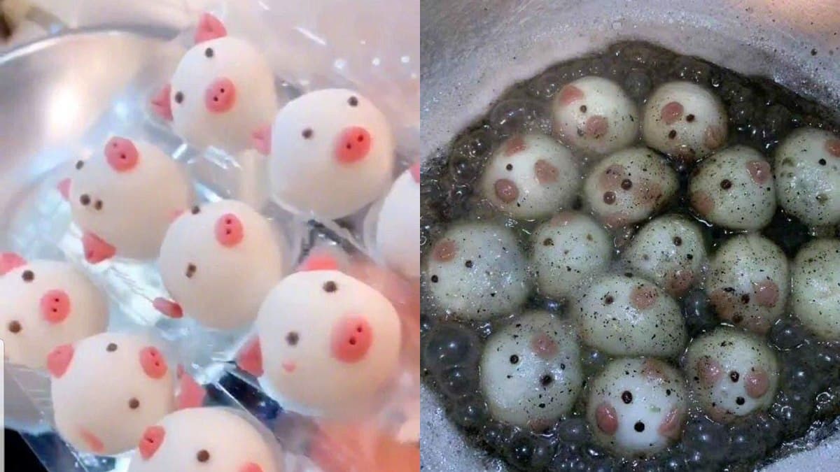 親愛的我把食物變大惹！湯圓煮成饅頭，網笑瘋：賺到了！