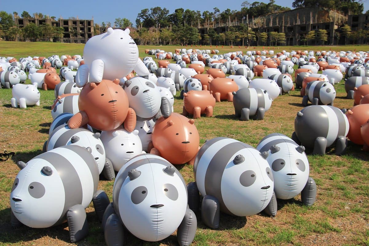 6公尺巨大熊熊！全台最大軍團「1001隻熊熊」大量現身，超萌搶版面