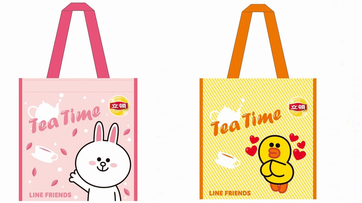 熊大又來了！奶茶出聯名LINE FRIENDS限量瓶，加買熊大、兔兔點心盤