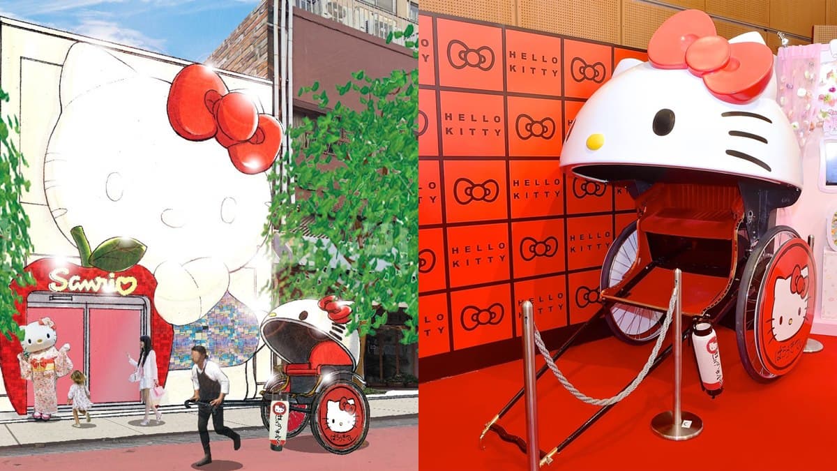 Kitty迷朝聖惹！日淺草「三麗鷗專賣店」超萌人力車可以搭