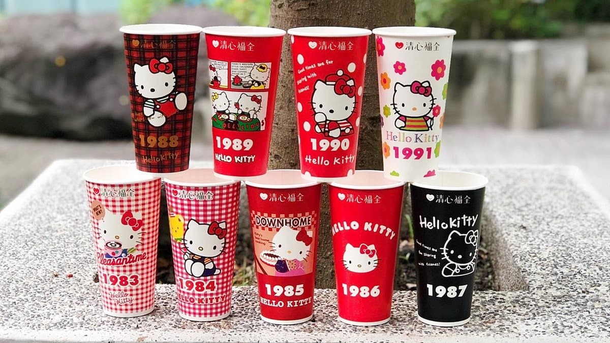 1983~1991年粉絲站出來！清心第二波「Hello Kitty聯名杯+周邊」全數公開