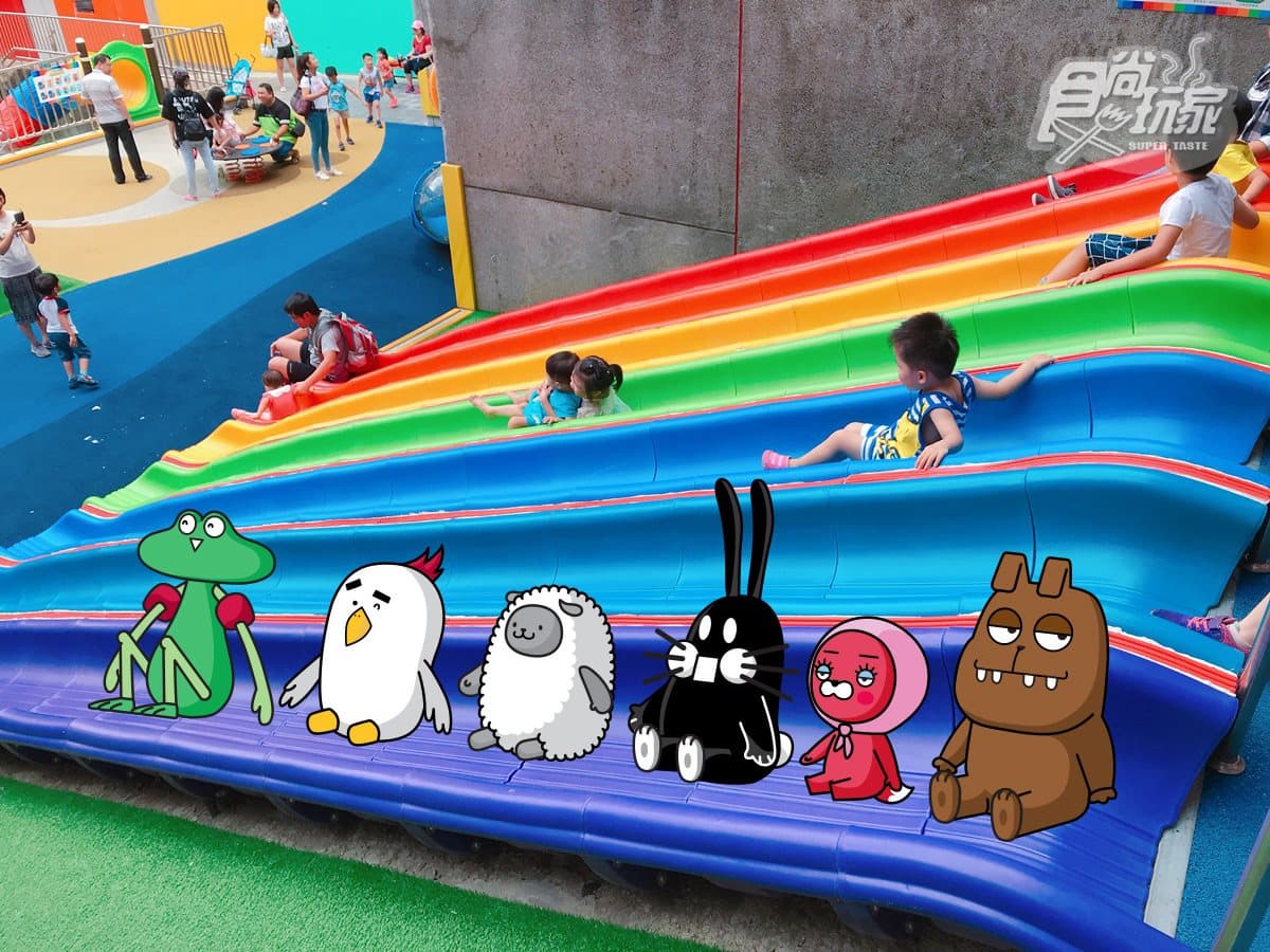 玩到小孩沒電！新北首座「彩虹溜滑梯樂園」15公尺螺旋溜滑梯免費玩