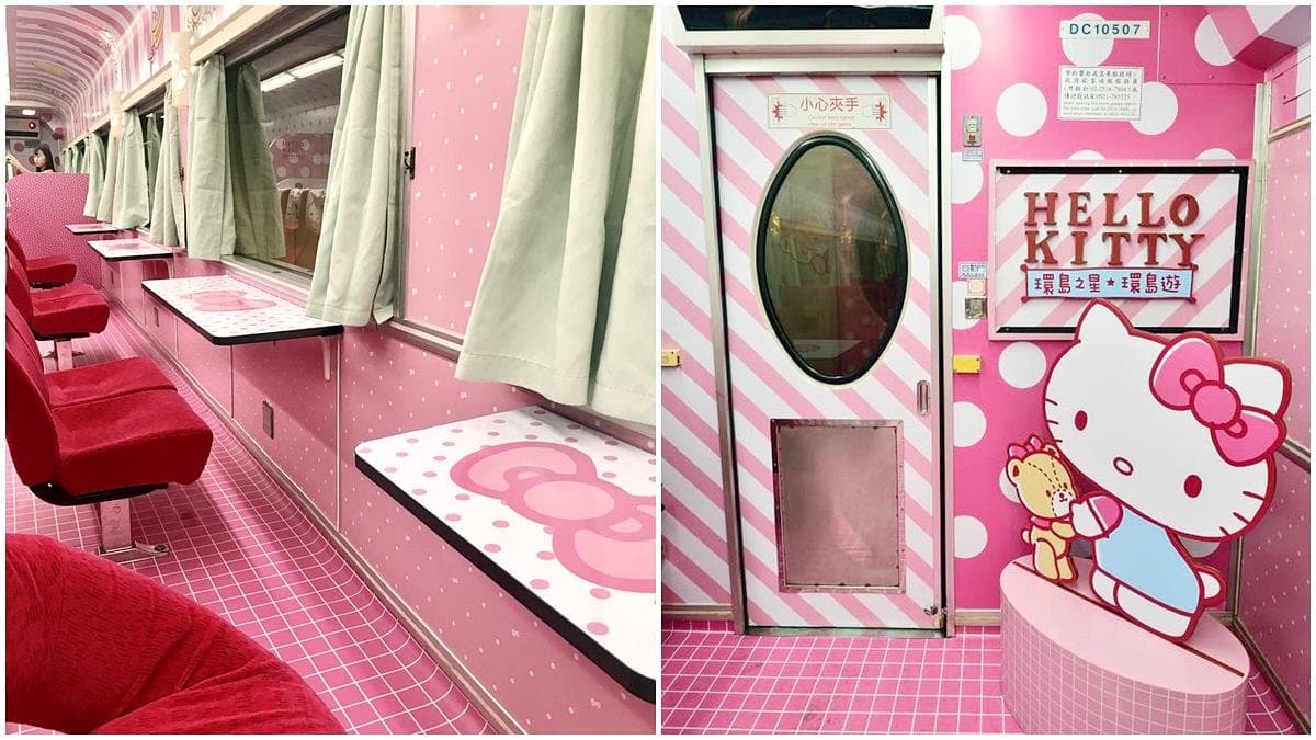 全新列車「Hello Kitty」環島之星曝光！卡拉OK車廂、飲料喝到飽吧檯