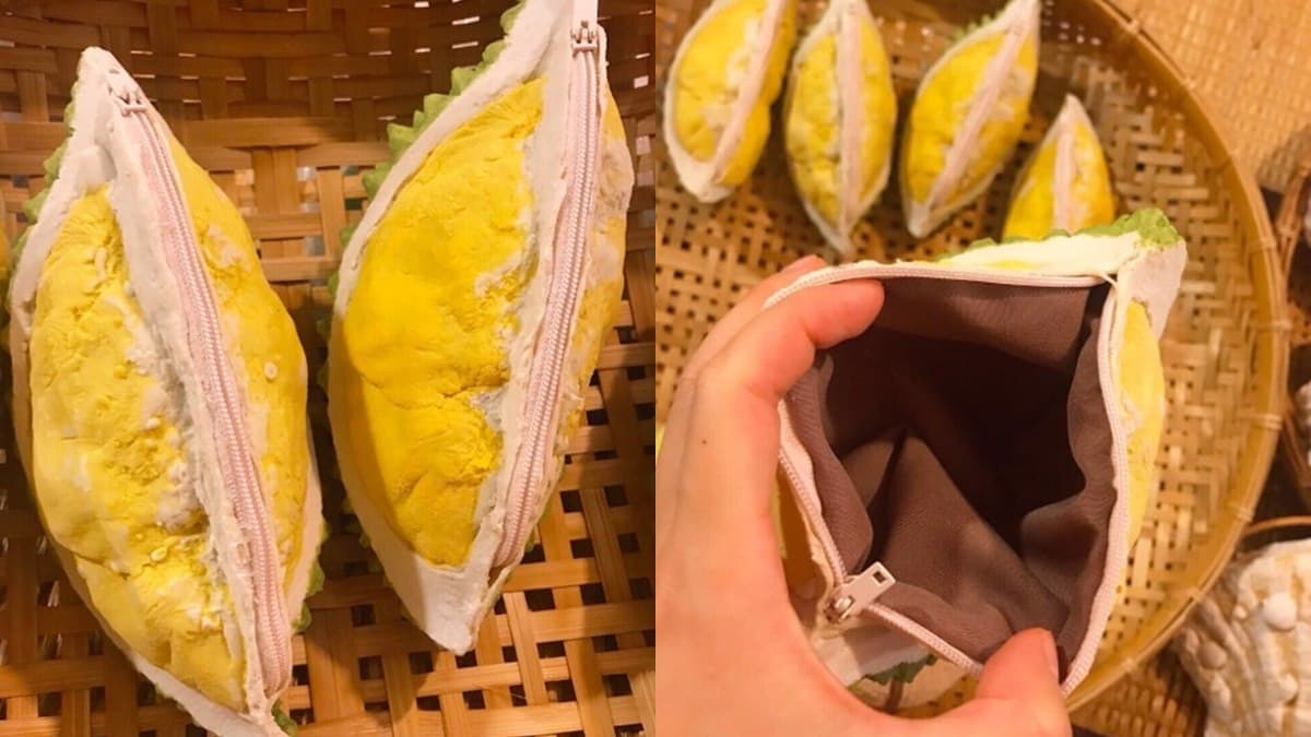 快收超夯「榴槤零錢包」！泰國最新伴手禮，網稱：光看就有味道