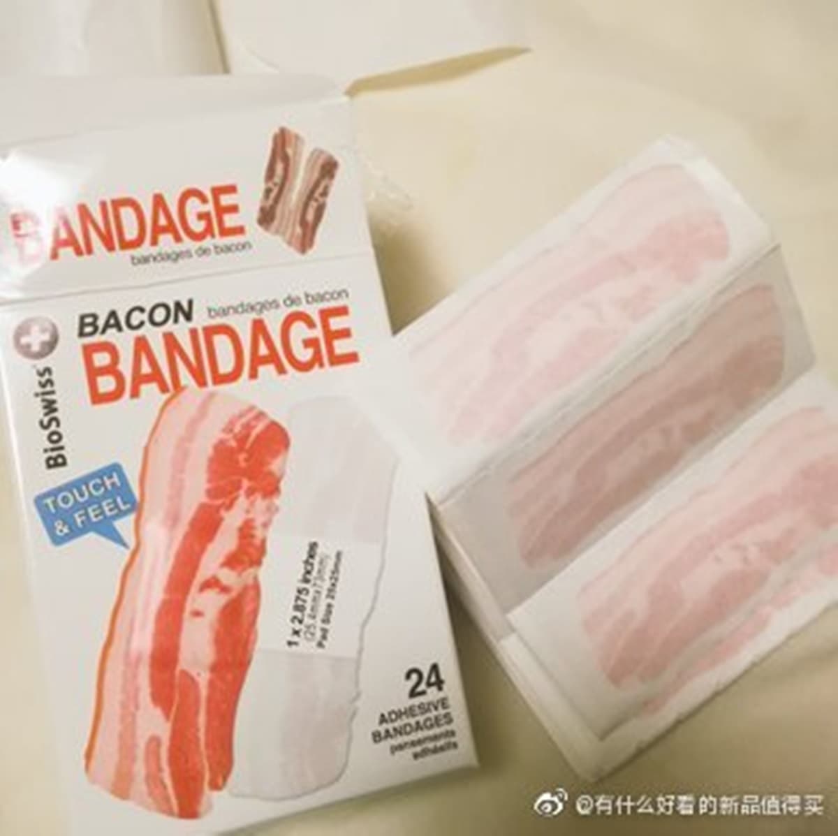 肉控注意!超特別「培根OK繃」整片五花貼上去,不小心會吃掉? 肉控注意!超特別「培根OK繃」整片五花貼上去,不小心會吃掉?