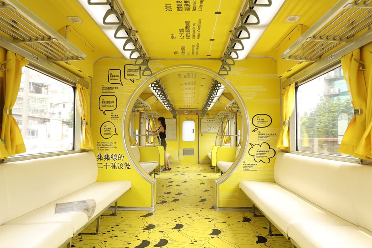 2019網美打卡新景點！「金蕉黃」集集彩繪列車可以搭了，每個場景都有故事