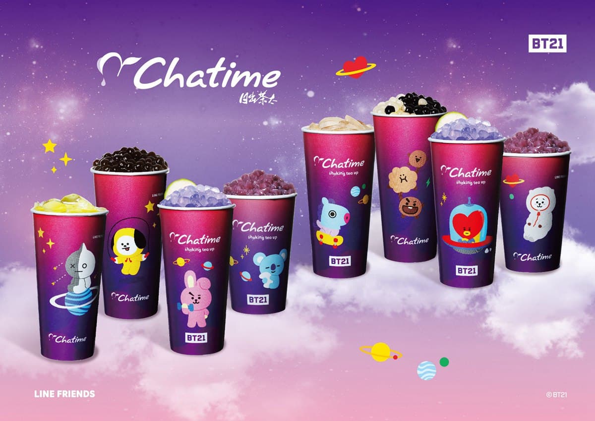 「BT21」的粉絲們注意了！來這裡買飲料，1點就能換飲料袋、書籤磁鐵