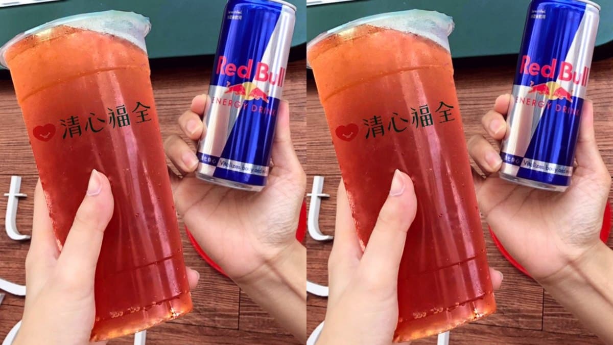 一天精神就靠它！手搖飲推超狂「Red Bull紅牛紅茶」，紅茶裡直接加一瓶