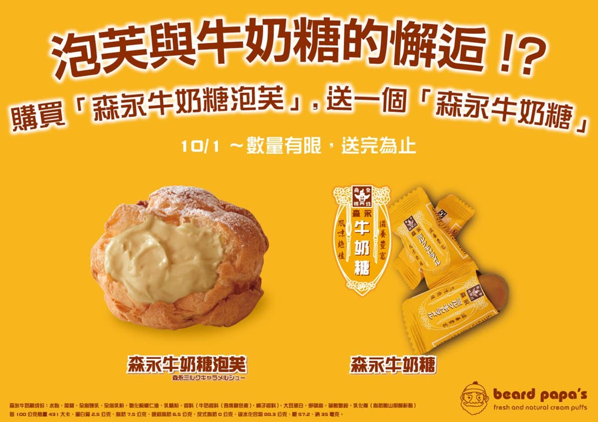 螞蟻人出動！超人氣泡芙推限定「森永牛奶糖口味」，重溫童年懷舊滋味