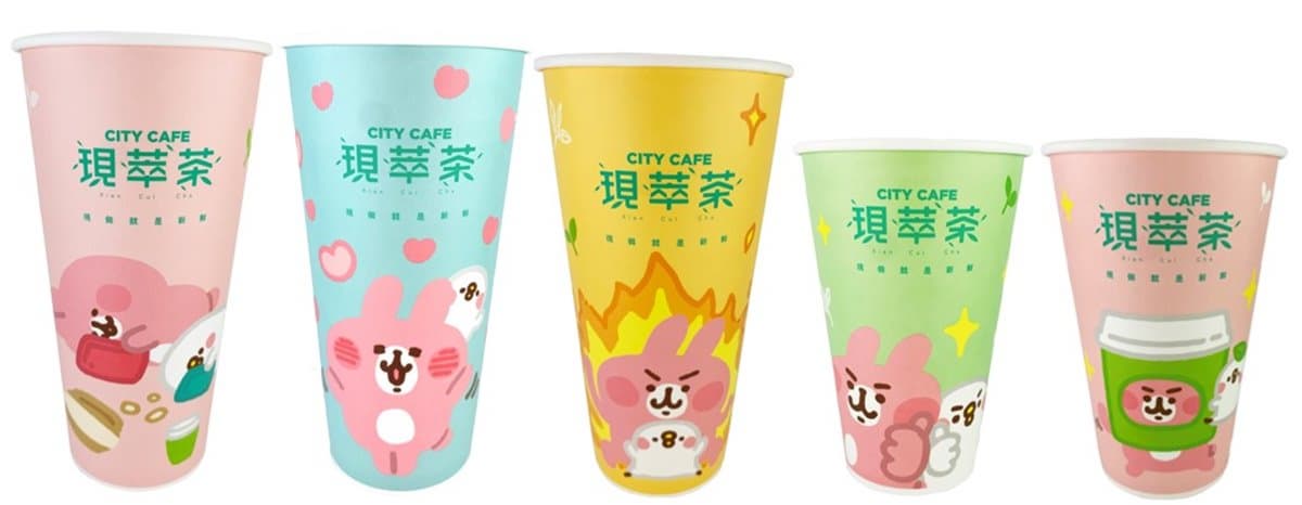 喝飲料囉！超商與「卡娜赫拉的小動物」推5款兔兔、P助聯名飲料杯