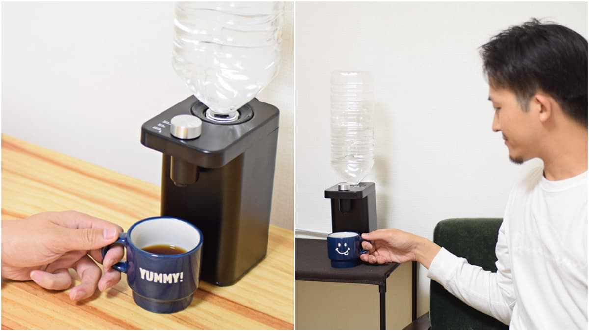 不用去茶水間了!日發明「一個人的飲水機」辦公桌上就能泡咖啡、煮泡麵
