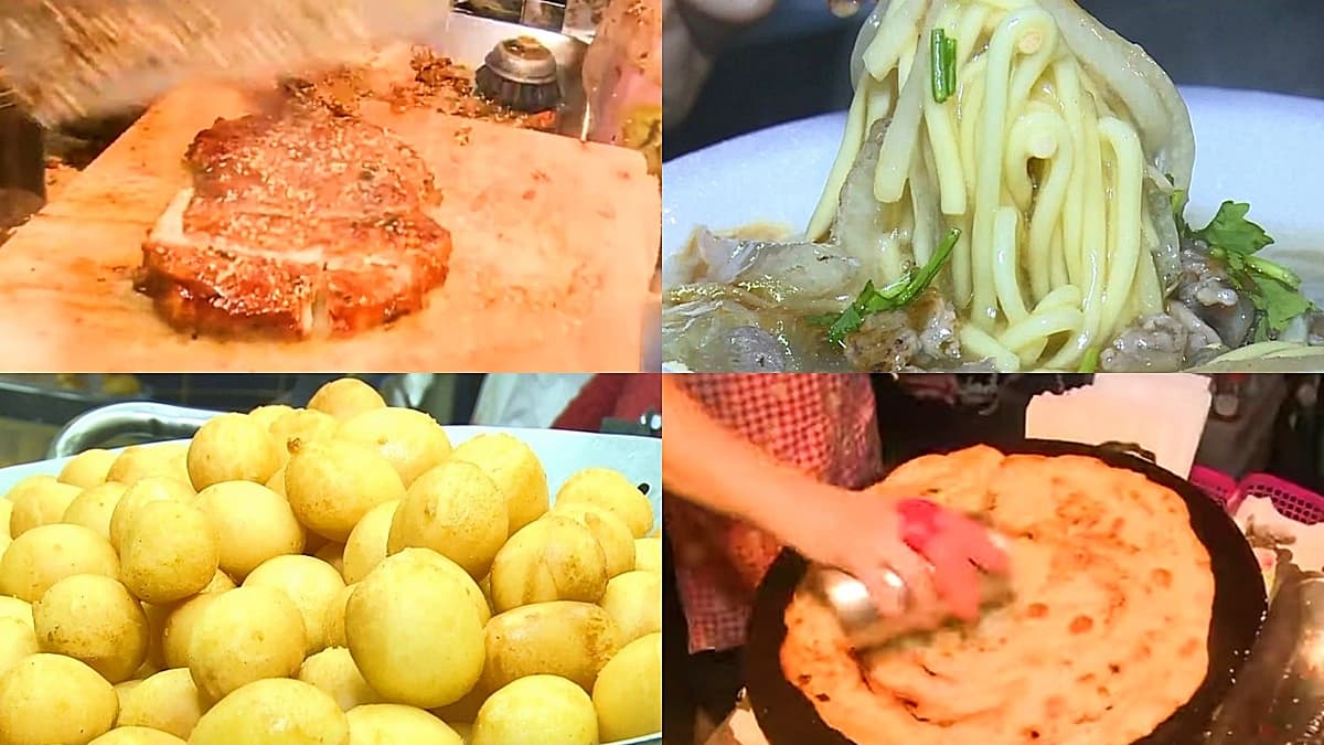 想吃請排隊！精誠夜市4攤口碑小吃：大火炒鴨肉羹、2層鍋炸地瓜球、炭烤沾醬雞排
