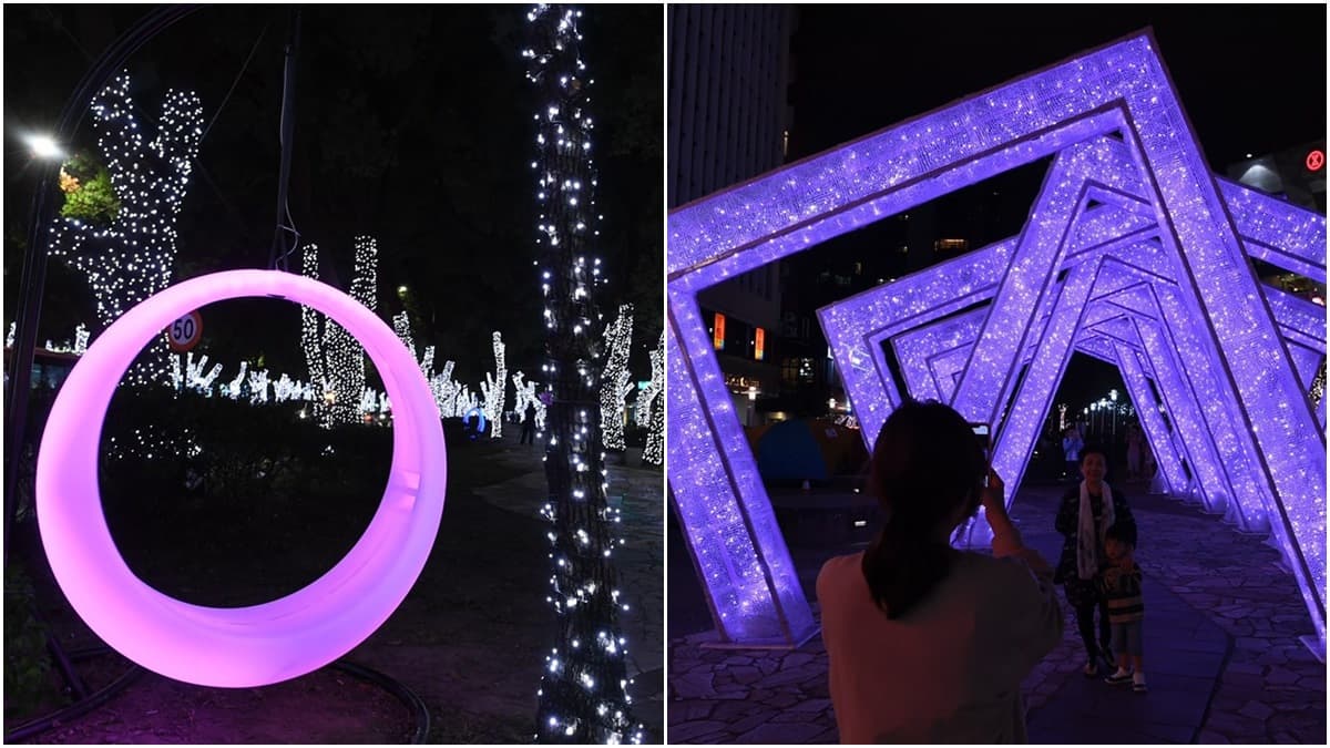 東區變身科幻電影場景！神祕「光電獸」進駐龍門廣場、綠光蜘蛛網飛滿天