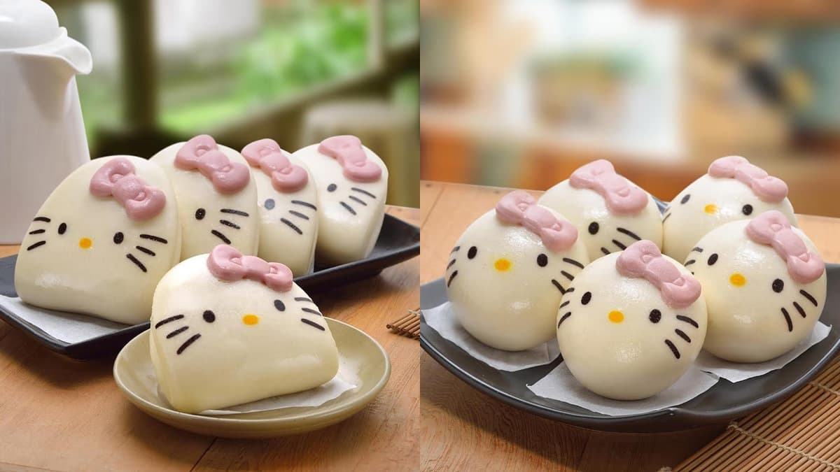 Hello Kitty變超台！「刈包」造型很欠吃，還有圓滾滾「奶皇包」萌翻天