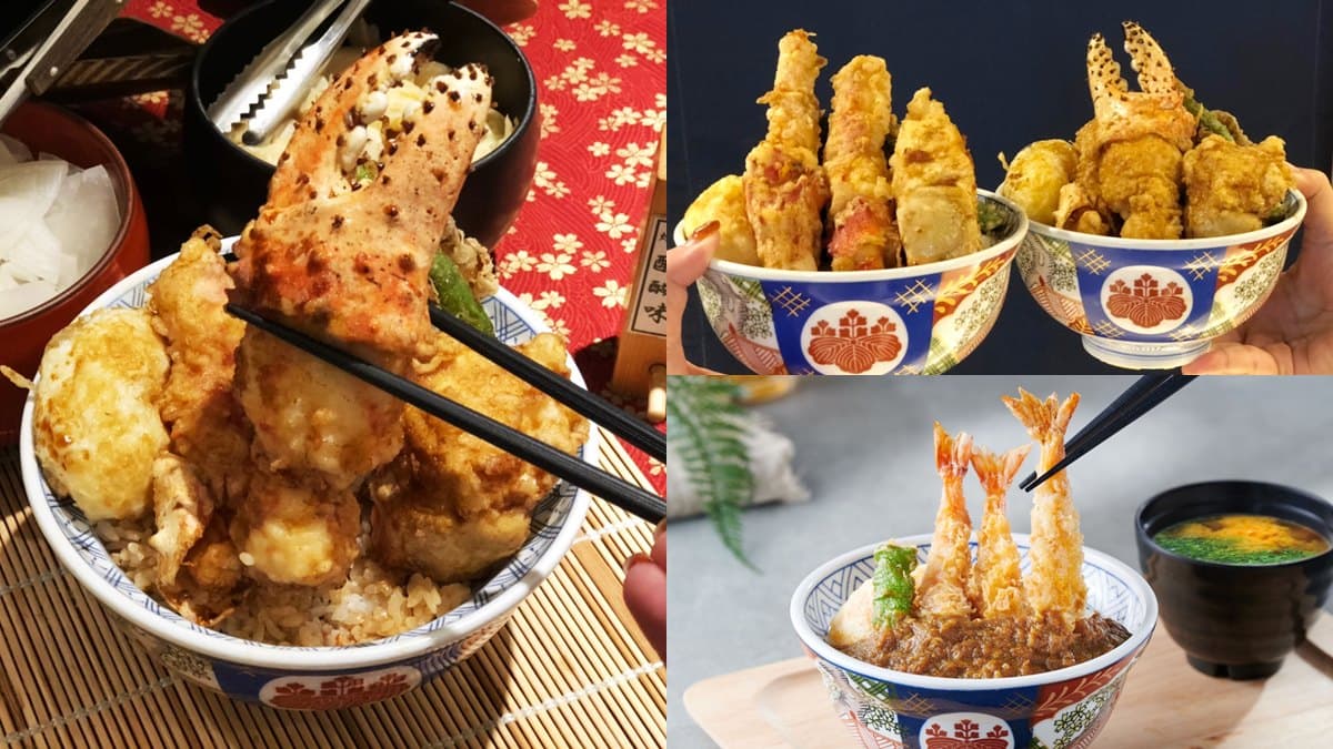 蟹肉控嗨了！日本天丼「帝王蟹丼」全台開賣+全球獨家「海老咖哩」