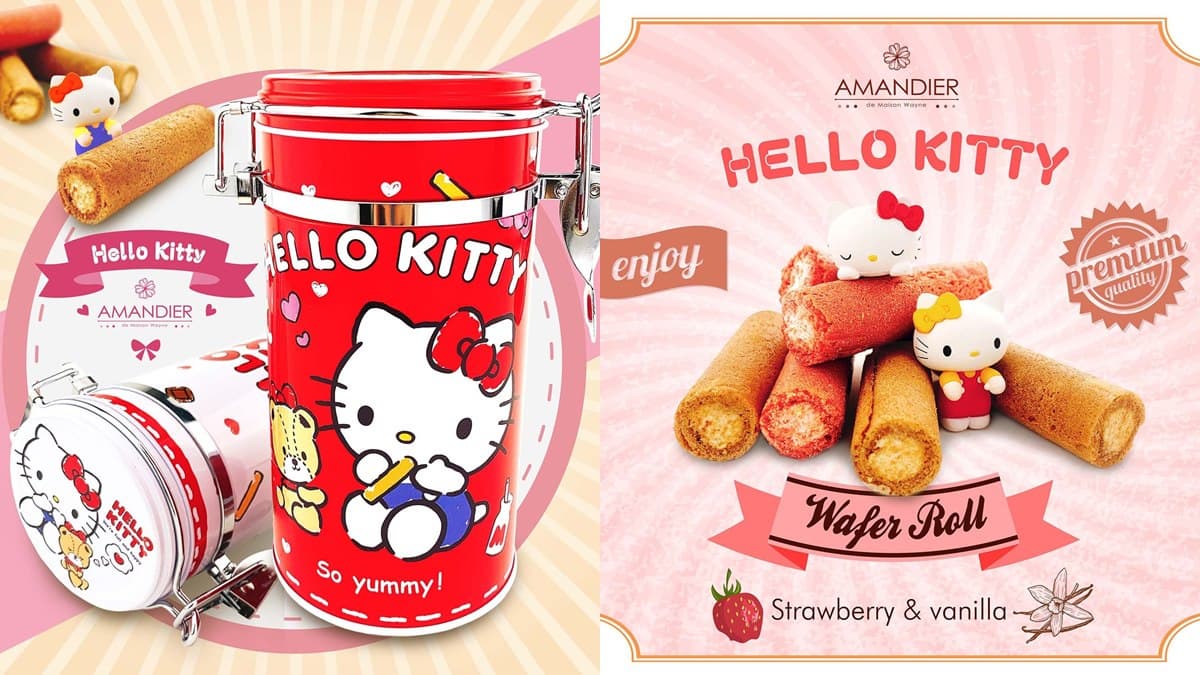 貓頭人形燒超萌！HELLO KITTY快閃店進板橋，搶買迷你捲心酥、造型棒棒糖